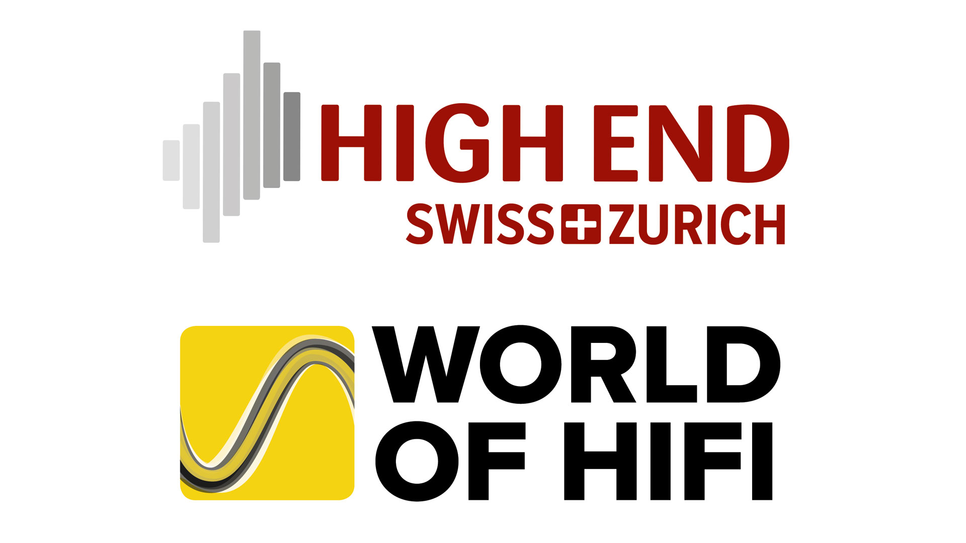 Logos World of HiFi und High End Swiss (Bilder: High End Society) 