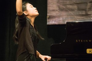 Wei-Ting Chou zum Finalkonzert. Foto: Usedomer Musikfestival/Geert Maciejewski 