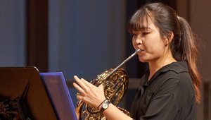 Haeree Yoo siegt im Horn-Wettbewerb. Foto: Universität Mozarteum/Christian Schneider