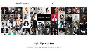 Die Unterzeichner des #AirplayForArtists-Aufrufs