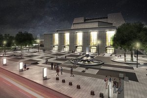 Leider nur Simulation: Die Kölner Oper wird frühestens im Herbst 2022 wieder mit Leben gefüllt. Bild: Förder Landschaftsarchitekten GmbH 