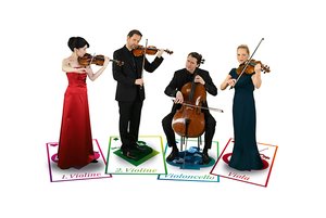 Virtuelles Quartett. Foto: Maximilian Reich / Dieter Trautmann