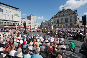 Feierstunde der Händel-Festspiele in Halle am Denkmal 2017. Foto: Thomas Ziegle