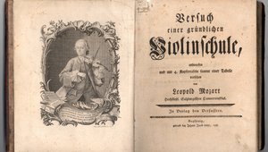 Versuch einer gründlichen Violinschule von Leopold Mozart – erschienen erstmals 1756. Bild: Internationale Stiftung Mozarteum