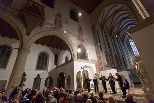 Alte Musik in Regensburg: La Compagnia del Madrigale 2016 in der Minoritenkirche. Foto: Hanno Meier 
