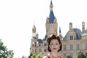 Sängerin Erica Eloff als Tosca bei den Schlossfestspielen Schwerin. Foto: Silke Winkler