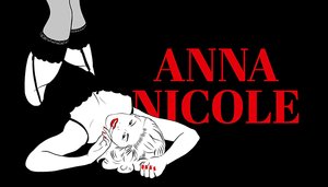 Plakat zur Oper Anna Nicole in Wiesbaden.