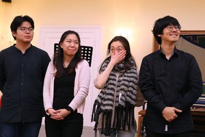 Ensemble Le Jonc Fleuri: Tung Han Hu, Yu Ma, Kaori Kobayashi, Hyngun Cho. Foto: Ronny Hartmann 