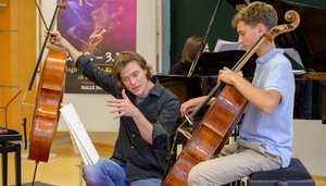 Cello Akademie Rutesheim 2018 Meisterkurs mit Sebastian Klinger. Foto: Stephan Haase.