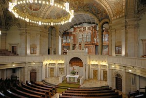 Frisch restauriert: Die Steinmeyer-Orgel in Mannheims Christuskirche. Foto: Spogis