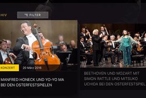 Digital Concert Hall bei Apple TV. Bildschirmfoto
