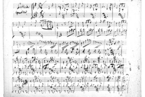 Faksimile von Puccinis Pastorella gravida für Orgel. Bild: Carus-Verlag
