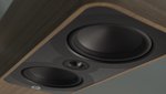 Q Acoustics 5050-Speaker mit "Santos Rosewood"-Oberfläche (Bild: Q Acoustics).