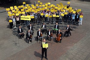 Protestaktion der Deutschen Orchestervereinigung gegen weiteren Stellenabbau: Frisch gestrichen