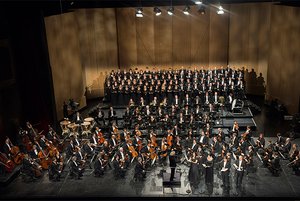 Die Berliner Philharmoniker bei den Osterfestspielen in Baden-Baden. Bild: Monika Rittershaus 
