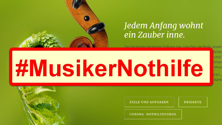 #MusikerNothilfe der Deutschen Orchester-Stiftung