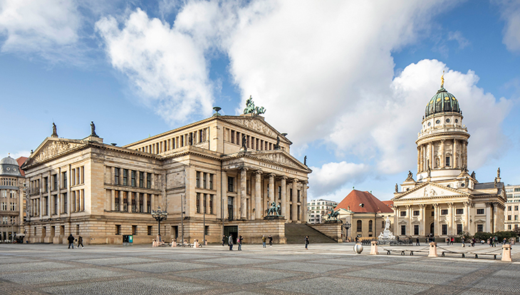 Bald 200 Jahre Musikgeschichte: das Konzerthaus am Gendarmenmarkt in Berlin. Bild: Felix Löchner