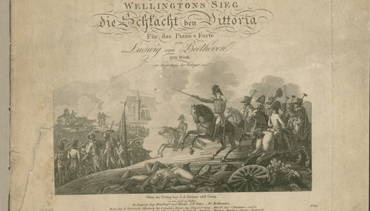 Titelblatt zu Wellingtons Sieg. Bild: Beethovenhaus Bonn/Sammlung H. C. Bodmer