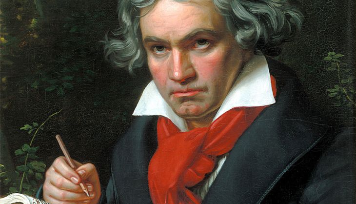 Beethoven-Porträt von 1820 von Josef Karl Stieler 1781-1851 - Auschnitt - das wohl berühmteste Beethoven-Porträt. Copyright: Beethoven-Haus Bonn