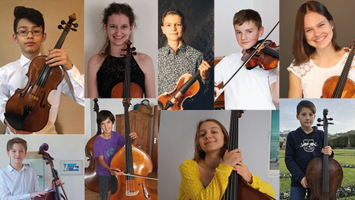 Wegen Corona kein Gruppenfoto: hier ein Ausschnitt aus der Collage der glücklichen Stipendiaten der Deutschen Stiftung Musikleben. 