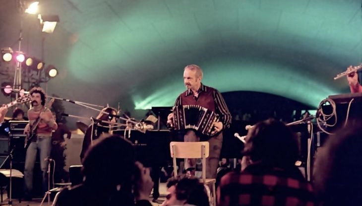 Piazzolla in the Colon Theater of Buenos Aires 1983. Bild: Family collection 
