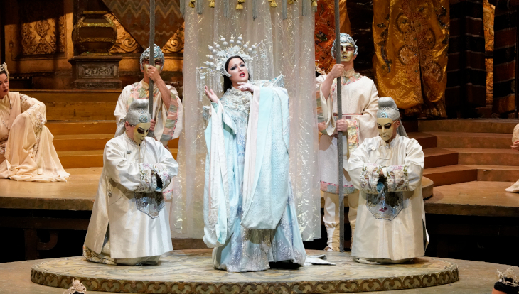 Anna Netrebko als Turandot. Bild: Ken Howard Met Opera