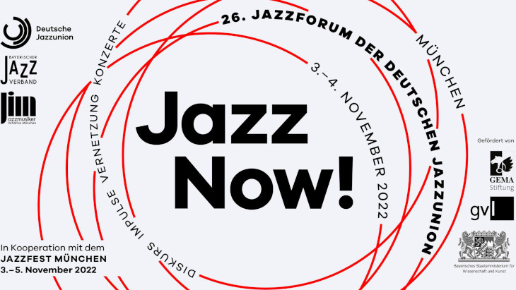 Keyvisual der Jazz Now in München. 