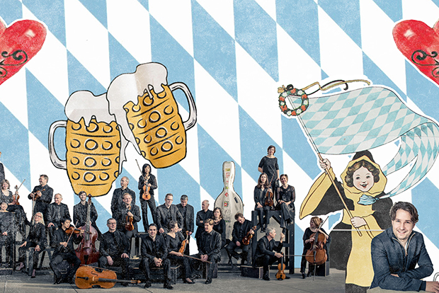 U21 Collage Muenchener Kammerorchester auf der Oidn Wiesn. Bild: Nadja Weber
