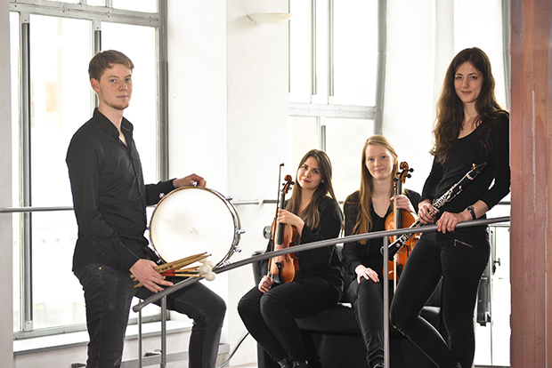 Teilnehmer der Neuen Lübecker Orchesterakademie. Foto Christine Rudolf