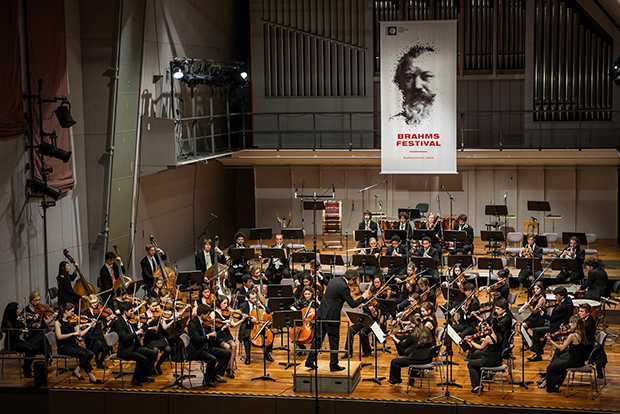 Das Brahms Festival 2018 der Musikhochschule Lübeck wird vom Hochschulorchester eröffnet. Foto: Olaf  Malzahn