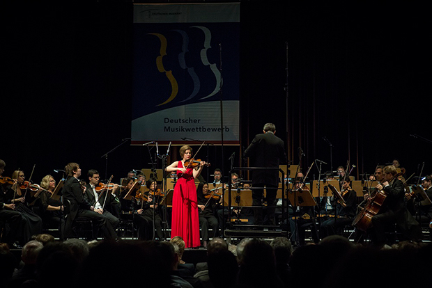 Ioana Cristina Goicea und das Beethoven Orchester Bonn unter Rasmus Baumann. Foto: Heike Fischer