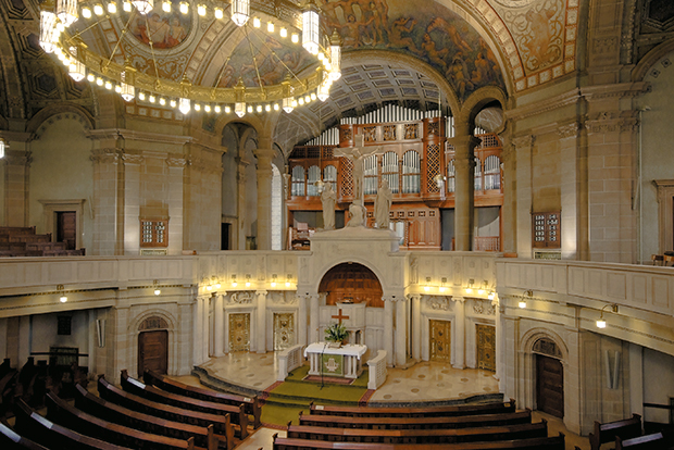 Frisch restauriert: Die Steinmeyer-Orgel in Mannheims Christuskirche. Foto: Spogis