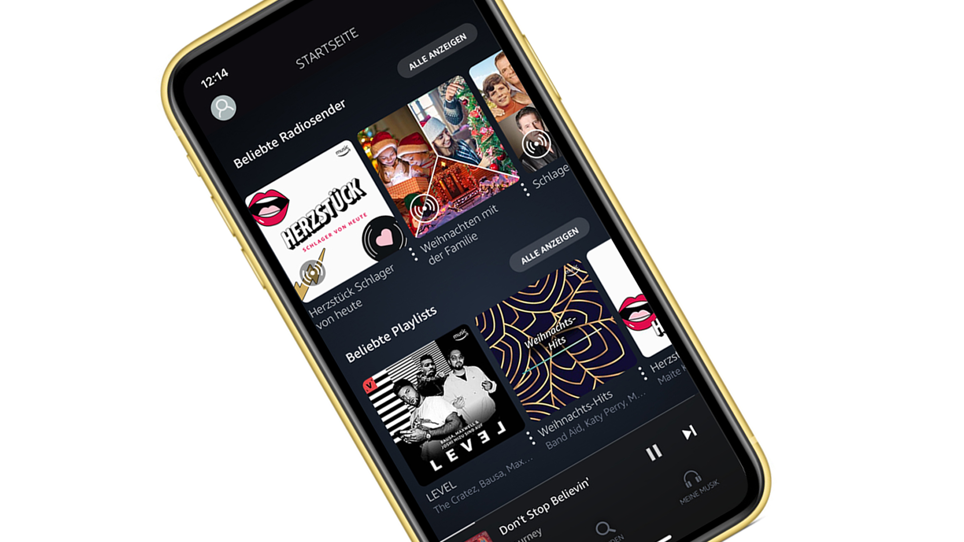 Amazon-Music-App im iPhone 11 (Screenshot: STEREO)