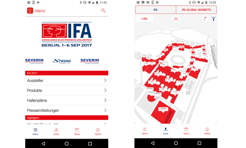 IFA-App (Bilder: Google Store)