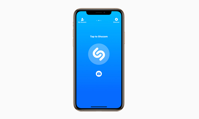 Shazam-App auf dem iPhone Xs (Bild: Apple)