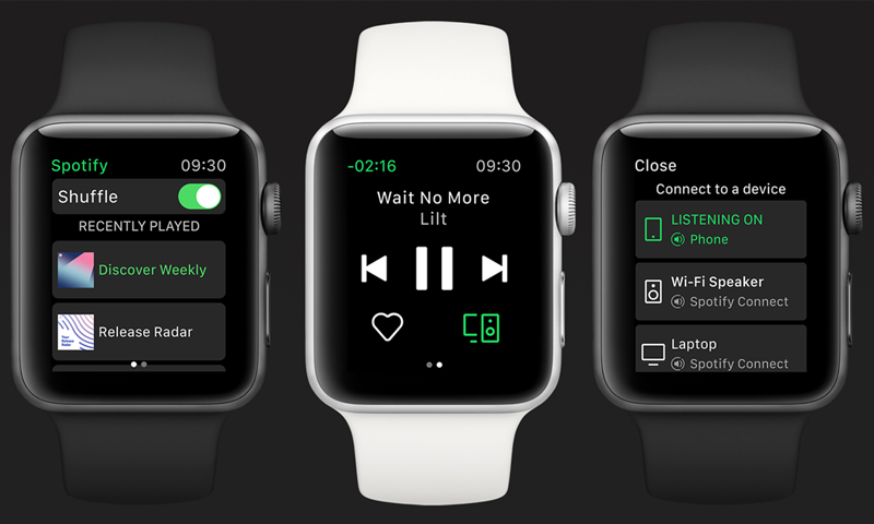 Spotify für Apple Watch (Bild: Spotify)