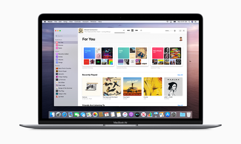 "Apple Music"-App auf macOS Catalina (Bild: Apple)