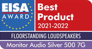 EISA-Logo-Monitor Audio Silver 500 7G