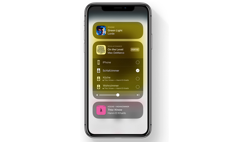 iPhone X mit Airplay 2 (Bild: Apple)
