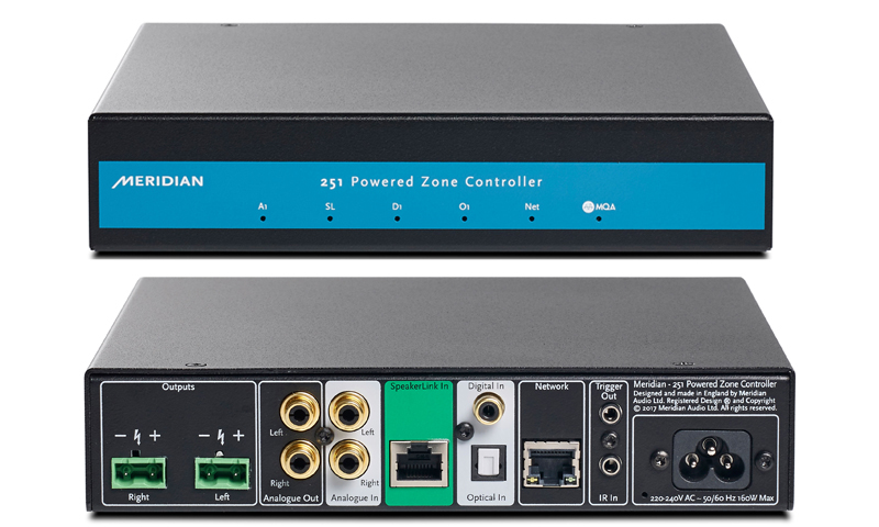 251 Powered Zone Controller (Bilder: Meridian Audio)