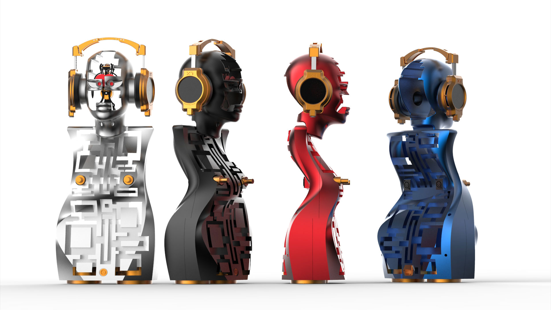 Kopfhörerverstärker in Skulpturen-Form mit Uhr: Metaxas & Sins Ethereal (Bild: Metaxas & Sins)
