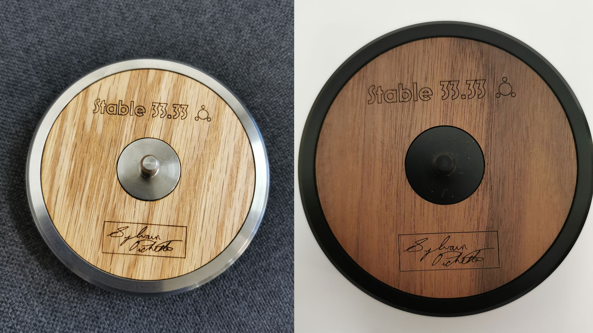 Die „Vinyl Transit Platter“ 8000 (links) und 7000 (rechts) von Stable 33.33 (Bild: Stable 33.33/IDC Klaassen)